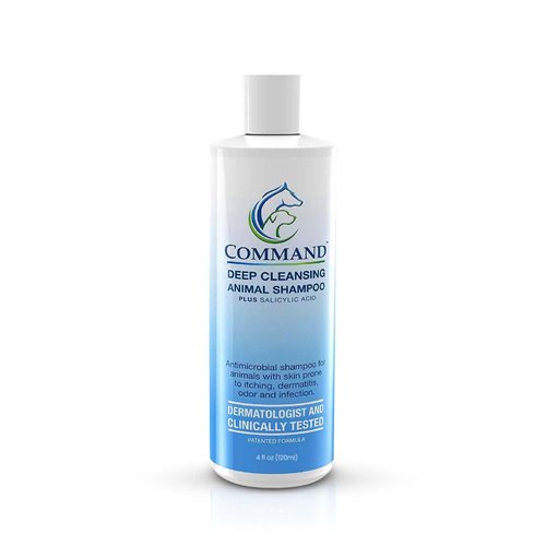 VetriMax Command Medicated Dog Shampoo for Itchy Skin, Anti-Itch Relief for Allergies and Dry Skin, Healing Soothing Pet Care Formula (4 oz)