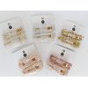 Fashion Clips Hair Accessories Acrylic Resin Hair Clips Hair Barrettes Designer Hair Clips Designer Hair Barrettes Clips for Women Handmade Clips Handmade Barrettes 2 pcs 5 colors (Gold Foil)
