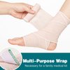 AZEN 4 in Premium 6 Pack Elastic Bandage Wrap, Lymphedema Wraps for Legs, Ankle, Knee, Tummy, Body Wrap, Compression Leg Wraps, Latex-Free
