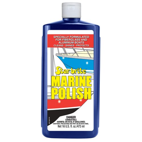 STAR BRITE Marine Polish - Ultimate Protection for Fiberglass, Metal & Painted Surfaces, Restores Shine & Color - 16oz (080116P)
