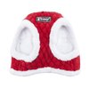 Puppia Blitzen Vest Dog Harness Step-in Warm Winter Christmas Holiday Harness for Small and Medium Dog, Red, Small