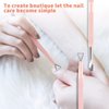 HaimiLiya Gel Nail Remover Tool Cuticle Pusher Dual-end Dead Skin Nail Pusher Nail Dirt Cleaner Tool Gel Polish Remover Pusher, 410 Stainless Steel, Pink