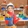 Construction Birthday Party Supplies Kit - Construction Themed Honeycomb Centerpiece ，Table Decorations for Kids' Construction Themed Birthday Party Decorations