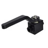 AC PERFORMANCE 1/8'' Billet Aluminium Brake Line Lock Shut Off Valve 1/8 NPT Fuel Flow Control Cut Off Valve, Black