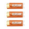 Hurraw! Orange Lip Balm, 3 Pack: Organic, Certified Vegan, Cruelty and Gluten Free. Non-GMO, 100% Natural Ingredients. Bee, Shea, Soy and Palm Free. Made in USA