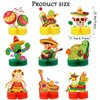 Sumind 9 Pieces Fiesta Honeycomb Table Centerpiece 9 Inches Colorful Hanging Paper Fans Cinco De Mayo Table Party Decorations Mexican Theme Centerpiece