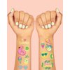 xo, Fetti Summer Pool Party Temporary Tattoos for Kids - Glitter styles | Birthday Party Supplies, Beach Party Favors + Tropical Decor