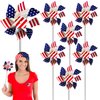 The Dreidel Company USA Flag Pinwheel, Stars and Stripes, Patriotic, Party Decorations (6-Pack)