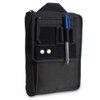 Pilots Aircrew Checklist Binder Cover, Zippered Cordura case with Binder Rings Included (in Black, with Vinyl Envelopes)