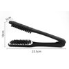 Wismee Boar Bristle Double Sided Brush Comb Clamp Anti-static Hair Straightener Tool Comb Hair Splint Comb Hairdressing Plywood Straightening Styling Hair Brush