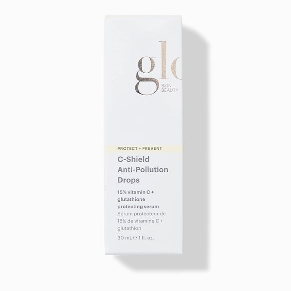 Glo Skin Beauty C-Shield Anti-Pollution Drops - Face Serum With 15% Vitamin C, Offers Advanced Anti-Pollutant & Blue Light Protection for Improved Complexion Clarity and Renewed Radiance (1 Fl Oz)