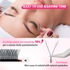 W Eyelash Extensions 3D Volume C Curl 0.07mm 8mm Black Fan W-shaped Lash Extensions Premade