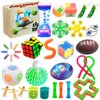 Scientoy Fidget Toy Set, 35 Pcs Sensory Toy for ADD, OCD, Autistic Children, Adults, Anxiety Autism to Stress Relief and Anti Anxiety with Motion Timer, Perfect for Classroom Reward with Gift Box