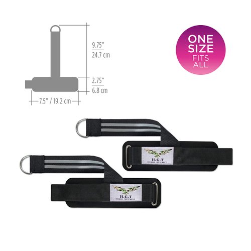 H.G.T Wrist Straps for Weight Lifting - Weight Lifting - Wrist Wraps Weightlifting - Weightlifting Straps - Weight Lifting Wrist Wraps - Gym Wrist Straps - Gym Wrap - Gym Hand Wraps - Joint Protector