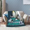 Penguins Blanket Just A Girl Who Loves Penguins Throw Blanket Penguin Stuff Decor Merch Cozy Flannel Soft Warm Plush Lightweight Bedding Penguin Gifts for Girls Woman Sofa Bedding Couch 50"X40"