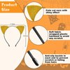 Cat Ears Headband for Women Girls - Cute Sparkle Glitter Hairband Halloween Cosplay Cat Costume Hair Accessories for Adult Kids Birthday Daily Wear Gold