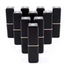 Allwon 10Pcs Black Empty Lipstick Tubes DIY Lip Balm Container (Square Tube)