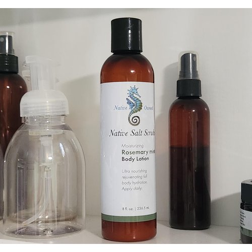 Native Salt Scrubs, Moisturizing Rosemary Mint Body Lotion, 8 fl. oz.