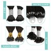 YoungSee U Tip Hair Extensions Human Hair Balayage Darkest Brown with Medium Brown Keratin Hair Extensions Balayage U Tip Human Hair Extension Ombre U Tips Remy Hair Extensions for Women 14In 1G/S 50G