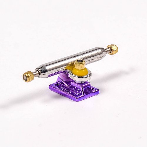 RACOFSB Fingerboard Trucks with Upgraded Urethane Bushings and Pivot Cup,34mm 32mm Width,Normal Kingpin (Purple, 32mm)