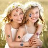 40 Pieces Star Temporary Tattoos, Star Stickers for Kids Reward, Starry Sky Rainbow Colorful Star Tattoos for Boys Girls Student Teachers Classroom Party