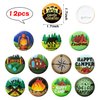ANGOLIO 84Pcs Spring Camping Party Favors Kit Happy Camper Party Gifts Silicone Bracelets Stickers Keychains Badges for Kids Friends Summer School Camping Adventure Birthday Party