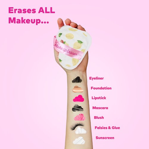 The Original MakeUp Eraser, 7-Day Set, Erase All Makeup With Just Water, Including Waterproof Mascara, Eyeliner, Foundation, Lipstick, Sunscreen, and More! Limoncello, 7ct.