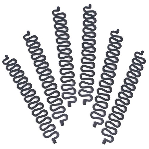 6 PCS Black 7.5inch DIY Fishbone Braid Tool with Clips - French Centipede Plastic Stick Magic Twist Bun Maker Hair Accessories for Girl Lady Women