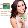 Mini Wide Tooth Comb,Small Travel Purse Comb Hair Detangling Comb Beard Comb Pocket Comb for Curly Wet Dry Hair,Detangler Comb Styling Comb for Men Women Handmade of Cellulose
