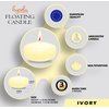 HYOOLA Premium Ivory Floating Candles 1.75 Inch - 3 Hour - 20 Pack - European Made
