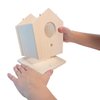 MindWare Make Your Own Birdhouse Kit - Wood Art Kit for Kids - Includes Pre-Cut Wood Pieces and Art Supplies to Assemble and Paint Your Own Bird House - Ages 5 and Up