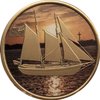 RecoveryChip Sailing We Can't Control The Wind We Can Only Adjust Our Sails Color Medallion Schooner Sailboat Chip