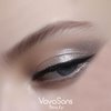 VavaSans Gel Eyeliner Mechanical Pencil Black and Silver Dual Ended Two Color Retractable Eye Liner Pigmented Smooth Creamy Textured Waterproof Smudge Proof Long Lasting Makeup