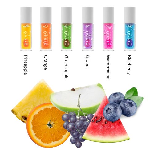 Bissú 6-Piece Magic Lip Gloss Kit - Moisturizing, pH-Reactive, Fruity Scents, Vegan, Dermatologist Tested