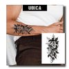 UBICA Temporary Tattoos Adult, 2 Sheets Fake Tattoos, Realistic And Long-Lasting Non-Reflective, Waterproof For 1-2 Weeks, Symphony Of Snakes And Flowers Tattoo Sticker 4.7x7.5in