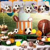 15 Set Foam Bouncy Sports Balls Party Favors Goodie Bag Stuffers Gift Card Football Tennis Basketball Soccer and Baseball Bouncy Balls Party Favors for Goodie Bag Fillers and School Rewards