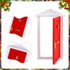 Christmas Fairy Door, Elf Door Christmas Magic Christmas Miniature Dollhouse Accessories Tiny Elf Kit Fairy Tale Decoration DIY Gift for Girls