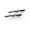 Hair Pins for women Faux Rhinestone Flower Daisy Covered Bobby Pin, Set of Two, Green