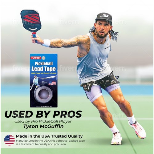 Tourna Pickleball Paddle Lead Tape - add Power to Pickleball Paddles
