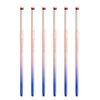 HYWWPFLAY 6pieces Ombre Nail Brush Wood Nail Pen Ombre Brush for Gel Nails Nail Gradient Brush Nail Design Brushes Nail Painting Kit Nail Art Tools Acrylic Nail Accessories
