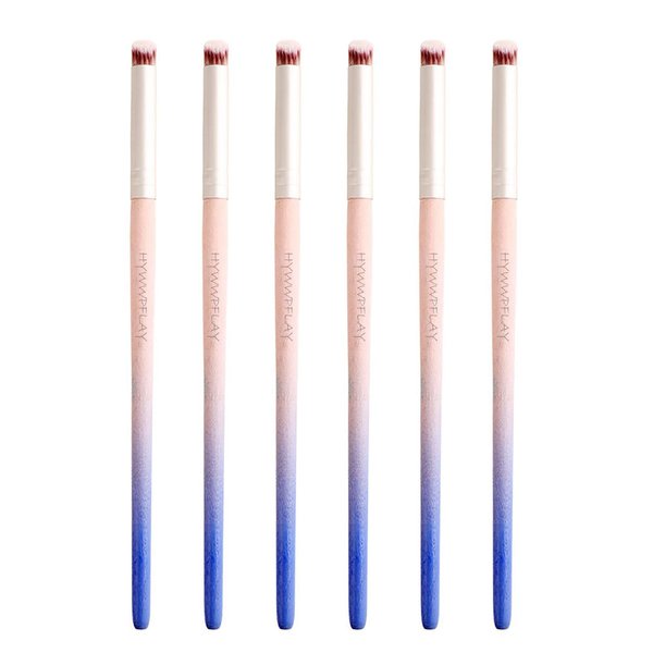 HYWWPFLAY 6pieces Ombre Nail Brush Wood Nail Pen Ombre Brush for Gel Nails Nail Gradient Brush Nail Design Brushes Nail Painting Kit Nail Art Tools Acrylic Nail Accessories