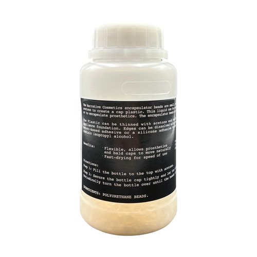 Narrative Cosmetics Encapsulator Beads for Prosthetics and Bald Cap Creation - For Dilution in Acetone - 1.2oz (35gm) Beads