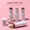 KIMUSE Multi Stick Trio Face Makeup, Cream Blush Stick for Cheeks & Lips, Contour Stick & Highlighter Makeup Sticks for All Skin