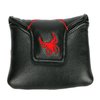 Mykepoda Black with Red Spider Embroidery Golf Club Square Mallet Putter Cover Magnetic Golf Headcover