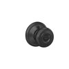 Schlage F51A GEO 622 Georgian Door Knob, Keyed Entry Lock, Matte Black
