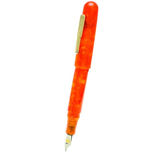 Conklin All American Fountain Pen, Stub Nib, Sunburst Orange - Exquisite Writing Experience: A Luxury Pen for Journaling, Autographs, and Memorable Gifts on Any Occasion