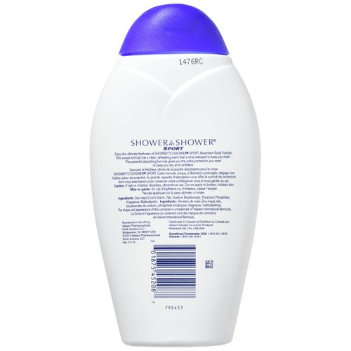 SHOWER TO SHOWER Body Powder Sport 8 oz (Pack of 3)