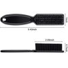 Patelai 2 Pcs Barber Blade Cleaning Brush for Clipper Cleaning Nail Cleaner Styling Brush for Fades Tapers Trimmer Manicure Salon (Black)
