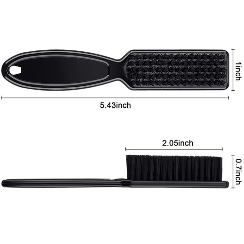 Patelai 2 Pcs Barber Blade Cleaning Brush for Clipper Cleaning Nail Cleaner Styling Brush for Fades Tapers Trimmer Manicure Salon (Black)