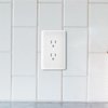 Taymac 2000W Masque 2000 1-Gang Decorator Style Wallplate, Paintable Duplex Outlet Cover, White (1-Pack)